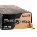 1050 Rounds of 9mm Ammo by Blazer Brass - 115gr FMJ