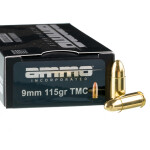 1000 Rounds of 9mm Ammo by Ammo Inc. - 115gr TMJ