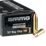 50 Rounds of .357 Mag Ammo by Ammo Inc. - 158gr TMJ