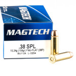 1000 Rounds of .38 Spl Ammo by Magtech - 158gr FMJ