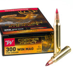 20 Rounds of .300 Win Mag Ammo by Winchester Copper Impact - 150gr Copper Extreme Point