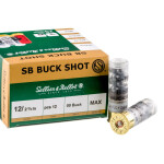 250 Rounds of 12ga Ammo by Sellier & Bellot - 1 1/4 ounce 00 Buck