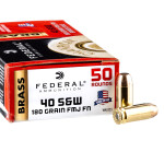 50 Rounds of .40 S&W Ammo by Federal - 180gr FMJ
