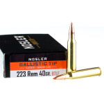 20 Rounds of .223 Ammo by Nosler - 40gr Ballistic Tip Lead-Free