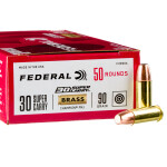 50 Rounds of .30 Super Carry Ammo by Federal Champion - 90gr FMJ