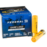 25 Rounds of 20ga Ammo by Federal Game Load Upland Hi-Brass - 1 1/4 ounce #6 shot