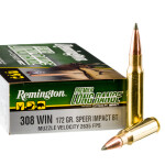 20 Rounds of .308 Win Ammo by Remington Premier Long Range - 172gr Speer Impact