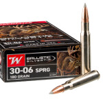 20 Rounds of 30-06 Springfield Ammo by Winchester Ballistic Silvertip - 180gr Polymer Tipped