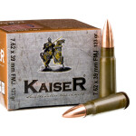 1000 Rounds of 7.62x39 Ammo by Kaiser - 123gr FMJ