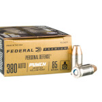 20 Rounds of .380 ACP Ammo by Federal Punch - 85gr JHP