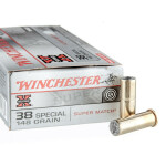 500 Rounds of .38 Spl Ammo by Winchester Super-X - 148gr Wadcutter