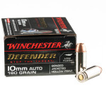 20 Rounds of 10mm Ammo by Winchester Defender - 180gr JHP