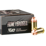 20 Rounds of .45 ACP Ammo by Black Hills - 135gr HoneyBadger