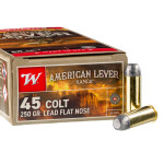 500 Rounds of .45 Long-Colt Ammo by Winchester American Lever Range - 250gr LFN