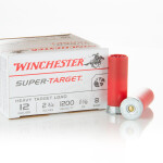 250 Rounds of 12ga Ammo by Winchester Super-Target - 1-1/8 ounce #8 shot