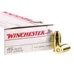 500rds - 45 ACP Winchester USA 185gr. FMJ Ammo