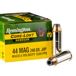 20 Rounds of .44 Mag Ammo by Remington Core-Lokt - 240gr JHP