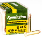 500 Rounds of .22 WMR Ammo by Remington Magnum Rimfire - 40gr PSP