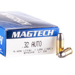 50 Rounds of .32 ACP Ammo by Magtech - 71gr LRN