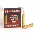 50 Rounds of .22 WMR Ammo by Hornady - 30gr V-MAX