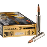 20 Rounds of .280 Ackley Improved Ammo by Federal - 140gr Trophy Copper