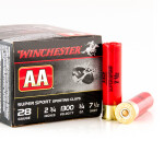 250 Rounds of 28ga Ammo by Winchester AA - 3/4 ounce #7 1/2 shot