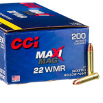 200 Rounds of .22 WMR Ammo by CCI Maxi-Mag MeatEater - 40gr JHP