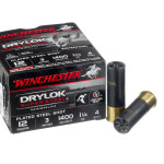 25 Rounds of 12ga Ammo by Winchester Drylok Super Steel Magnum - 1 1/4 ounce #4 shot