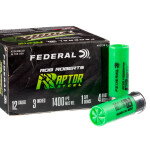 25 Rounds of 12ga Ammo by Federal Rob Roberts Raptor Steel - 1-3/8 ounce #4 steel shot