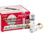 25 Rounds of 12ga Ammo by Fiocchi - 1 ounce #8 shot
