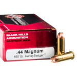 50 Rounds of .44 Mag Ammo by Black Hills Ammunition - 160gr HoneyBadger