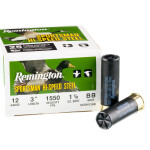 250 Rounds of 12ga Ammo by Remington Sportsman Hi-Speed Steel - 1 1/8 ounce BB steel shot