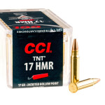 50 Rounds of .17HMR Ammo by CCI - 17gr HP