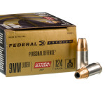 20 Rounds of 9mm Ammo by Federal Hydra Shok - 124gr JHP