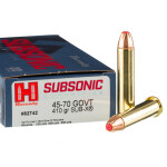 20 Rounds of .45-70 Ammo by Hornady Subsonic - 410gr Sub-X
