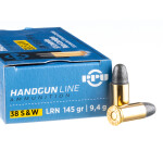 50 Rounds of .38 S&W Ammo by Prvi Partizan - 145gr LRN