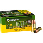 20 Rounds of 9mm Ammo by Remington HTP - 147gr JHP