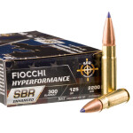 20 Rounds of .300 AAC Blackout Ammo by Fiocchi Hyperformance SBR Enhanced - 125gr SST