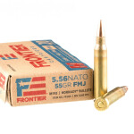 500 Rounds of 5.56x45 Ammo by Hornady Frontier - 55gr FMJ