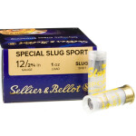 250 Rounds of 12ga Ammo by Sellier & Bellot - 1 ounce Rifled Slug