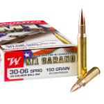 20 Rounds of 30-06 Ammo by Winchester M1 Garand - 150gr FMJ M2 Ball