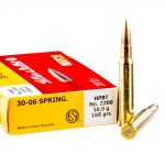 20 Rounds of 30-06 Springfield Ammo by Sellier & Bellot - 168gr HPBT