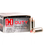 20 Rounds of 10mm Ammo by Hornady Critical Duty - 175  Grain FTX