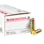 500 Rounds of .38 Special Ammo by Winchester USA - 130gr FMJ