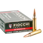 20 Rounds of .223 Ammo by Fiocchi - 77gr HPBT