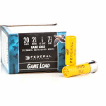 25 Rounds of 20ga Ammo by Federal - 7/8 ounce #7 1/2 shot