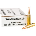 20 Rounds of 7.62x51 Ammo by Winchester - 135gr HP