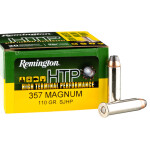 20 Rounds of .357 Mag Ammo by Remington HTP - 110gr SJHP