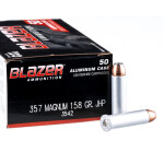 1000 Rounds of .357 Mag Ammo by Blazer - 158gr JHP