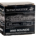 350 Rounds of .22 LR Ammo by Winchester Super Suppressed - 45gr CPRN